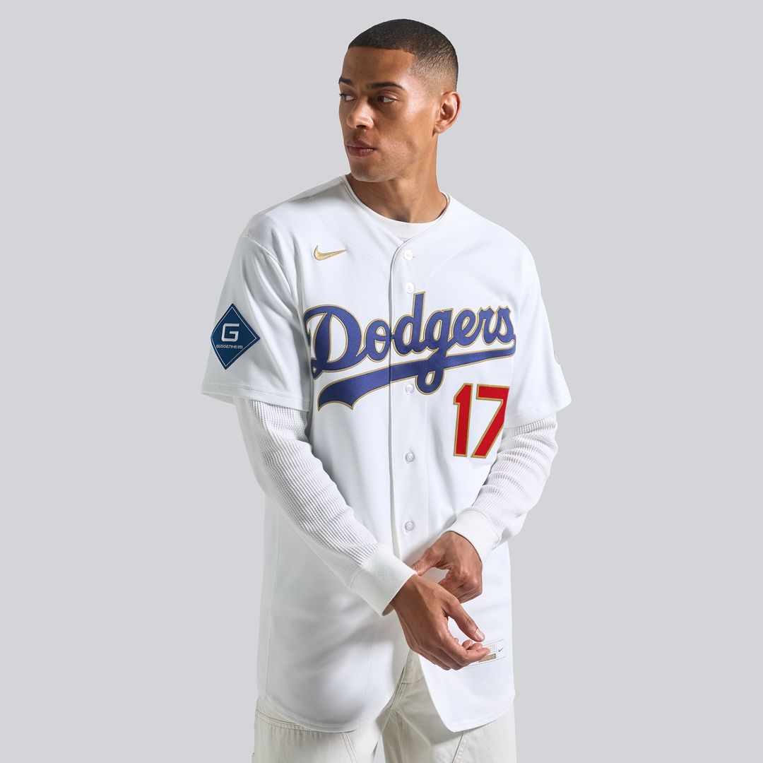 Los Angeles Dodgers Shohei Ohtani 2026 Gold Collection Authentic Jersey - White