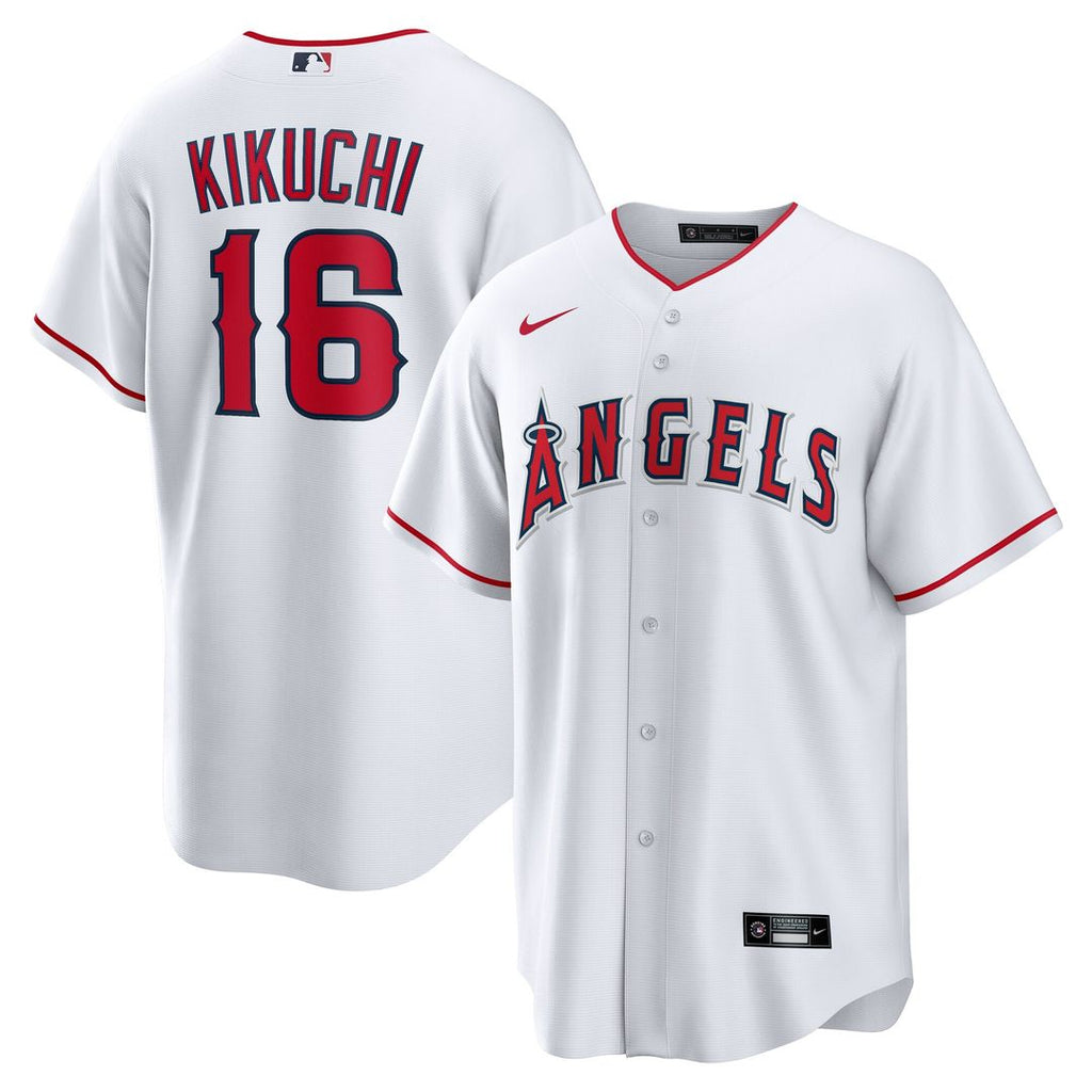 Los Angeles Angels Yusei Kikuchi Home Replica Jersey - White