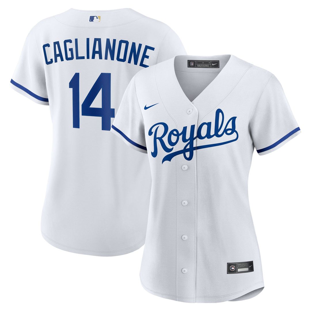 Kansas City Royals Jac Caglianone Women's Home Replica Jersey - White