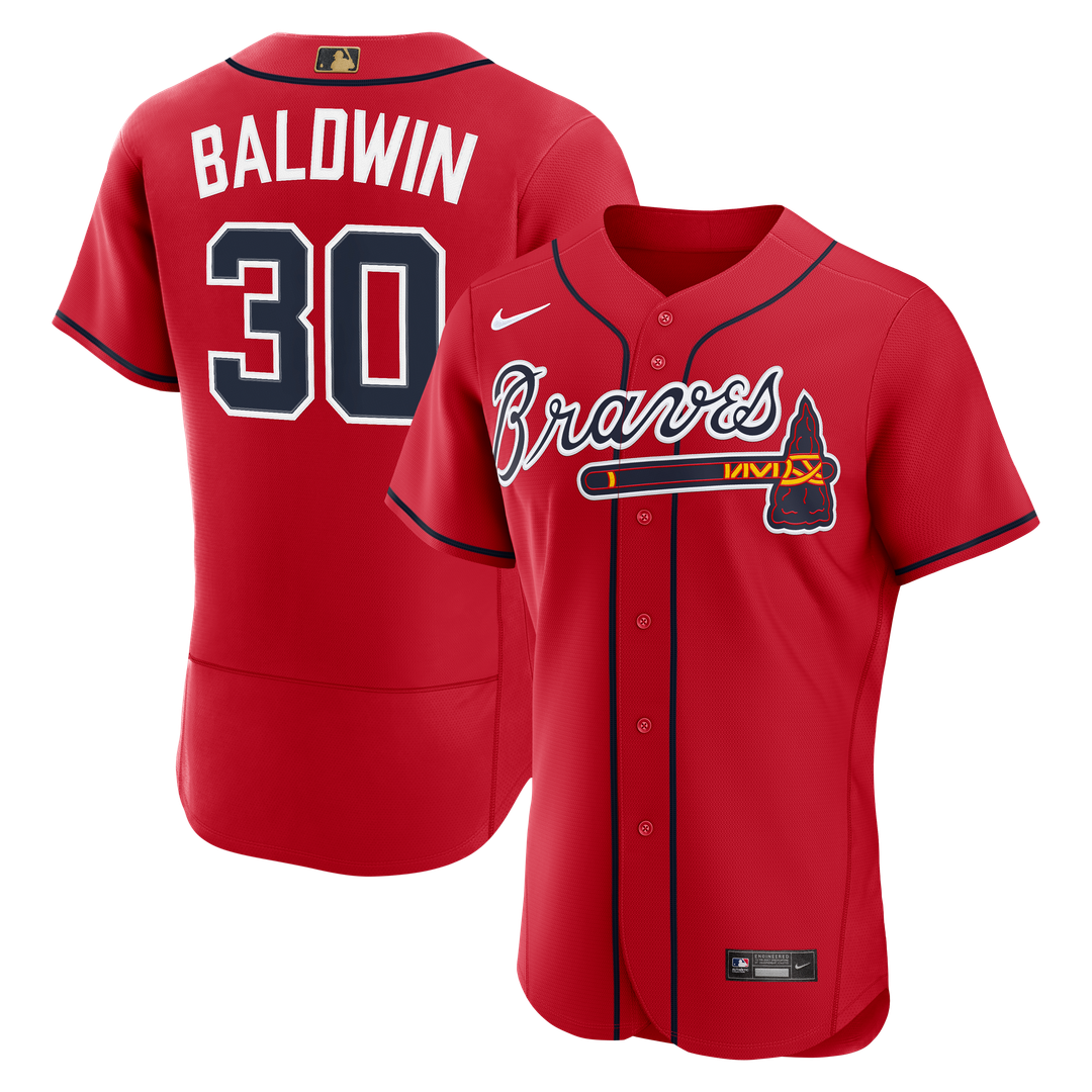 Atlanta Braves Drake Baldwin Awards Authentic Jersey - Red