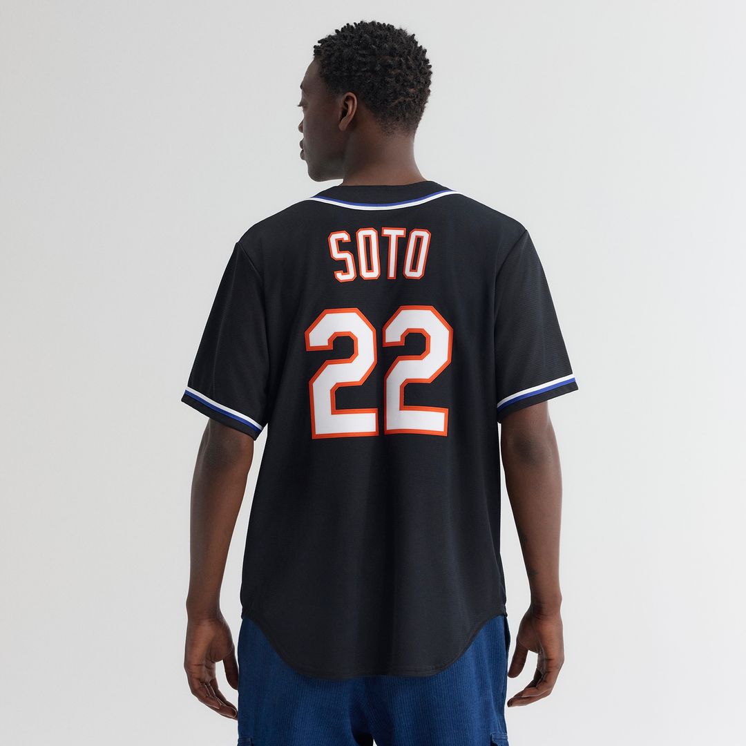 New York Mets Juan Soto Fashion Replica Black Out Jersey