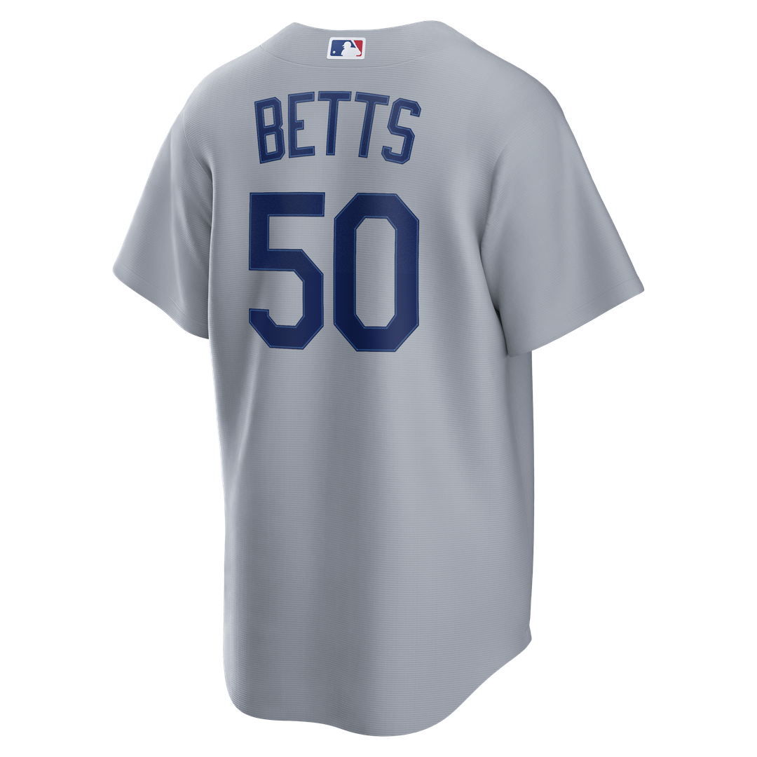 Los Angeles Dodgers Mookie Betts Road Replica Jersey - Gray