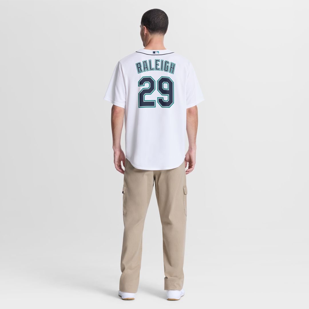 Seattle Mariners Cal Raleigh Home Replica Jersey - White