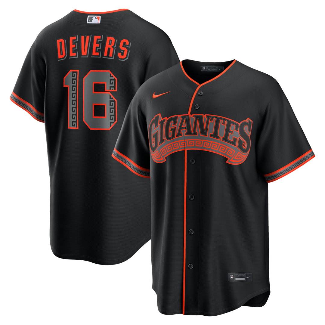 San Francisco Giants Rafael Devers Alternate Replica Jersey - Black