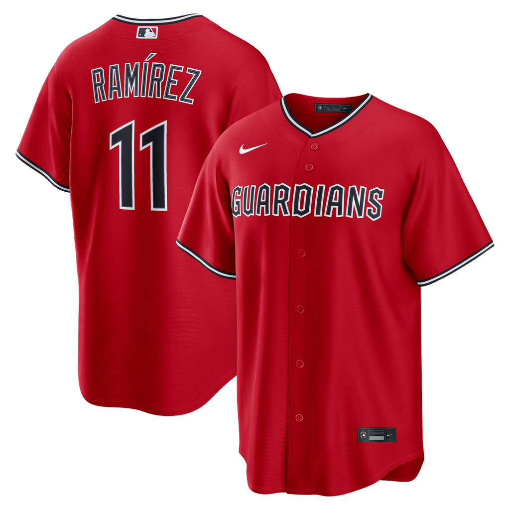 Cleveland Guardians José Ramírez Alternate Replica Jersey - Red