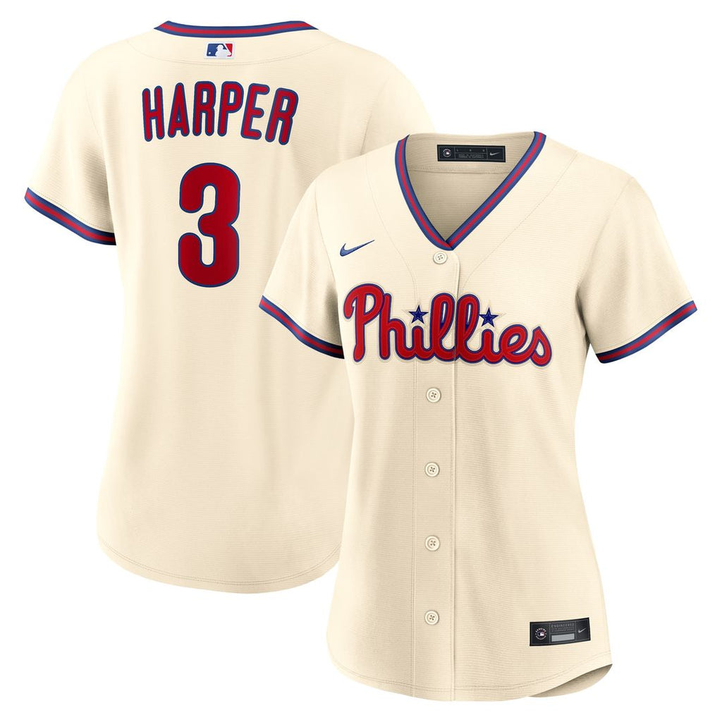 Philadelphia Phillies Bryce Harper Women's Alternate Replica Jersey - Cream