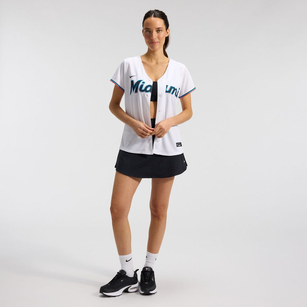 Miami Marlins Women's Replica Team Jersey - White
