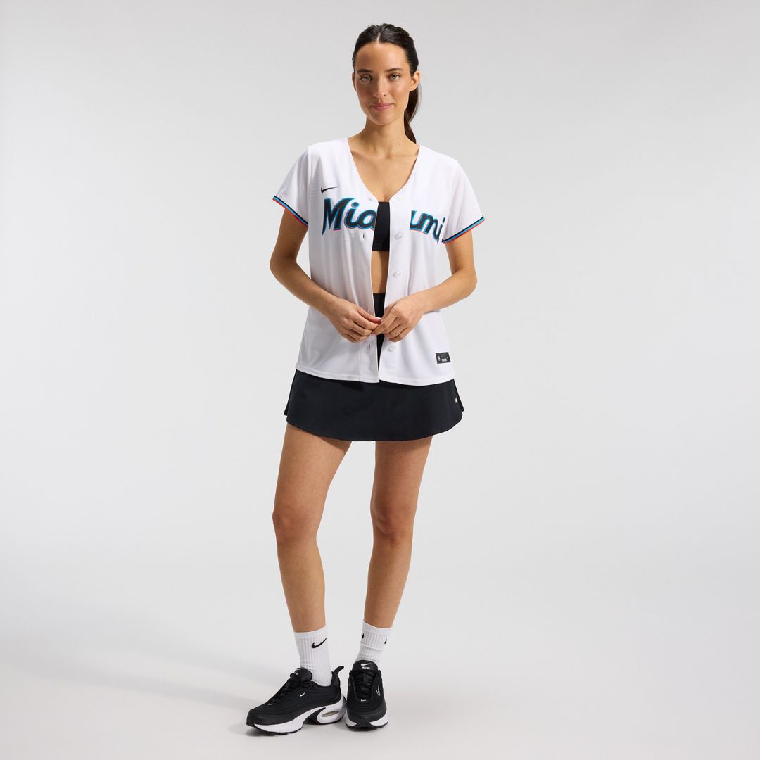 Miami Marlins Women's Replica Team Jersey - White