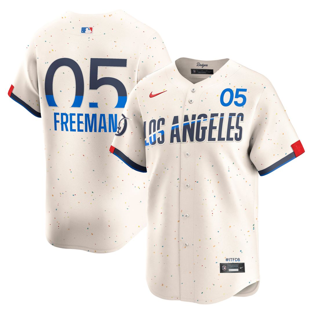 Los Angeles Dodgers Freddie Freeman City Connect Limited Jersey - Cream