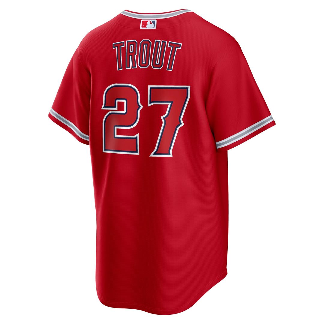 Los Angeles Angels Mike Trout Alternate Replica Jersey - Red
