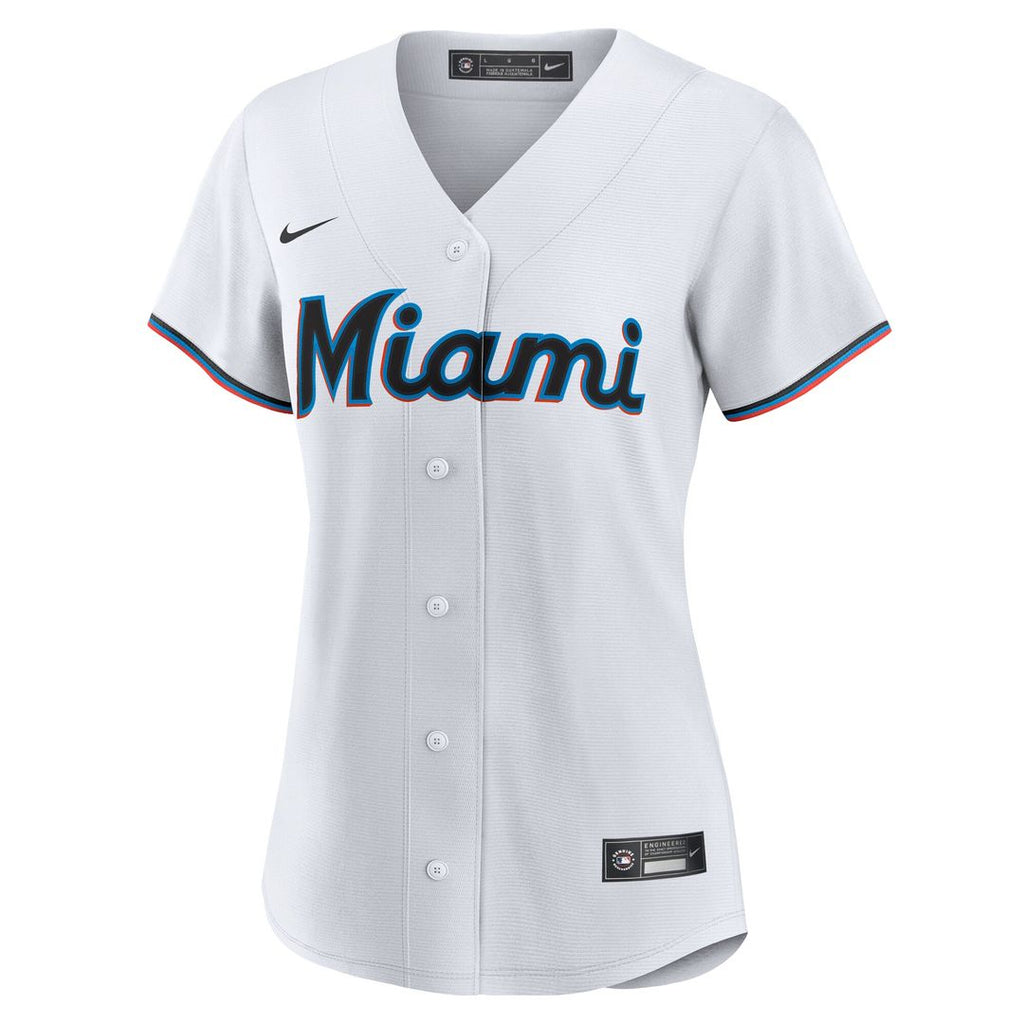 Miami Marlins Connor Norby Women's Home Replica Jersey - White