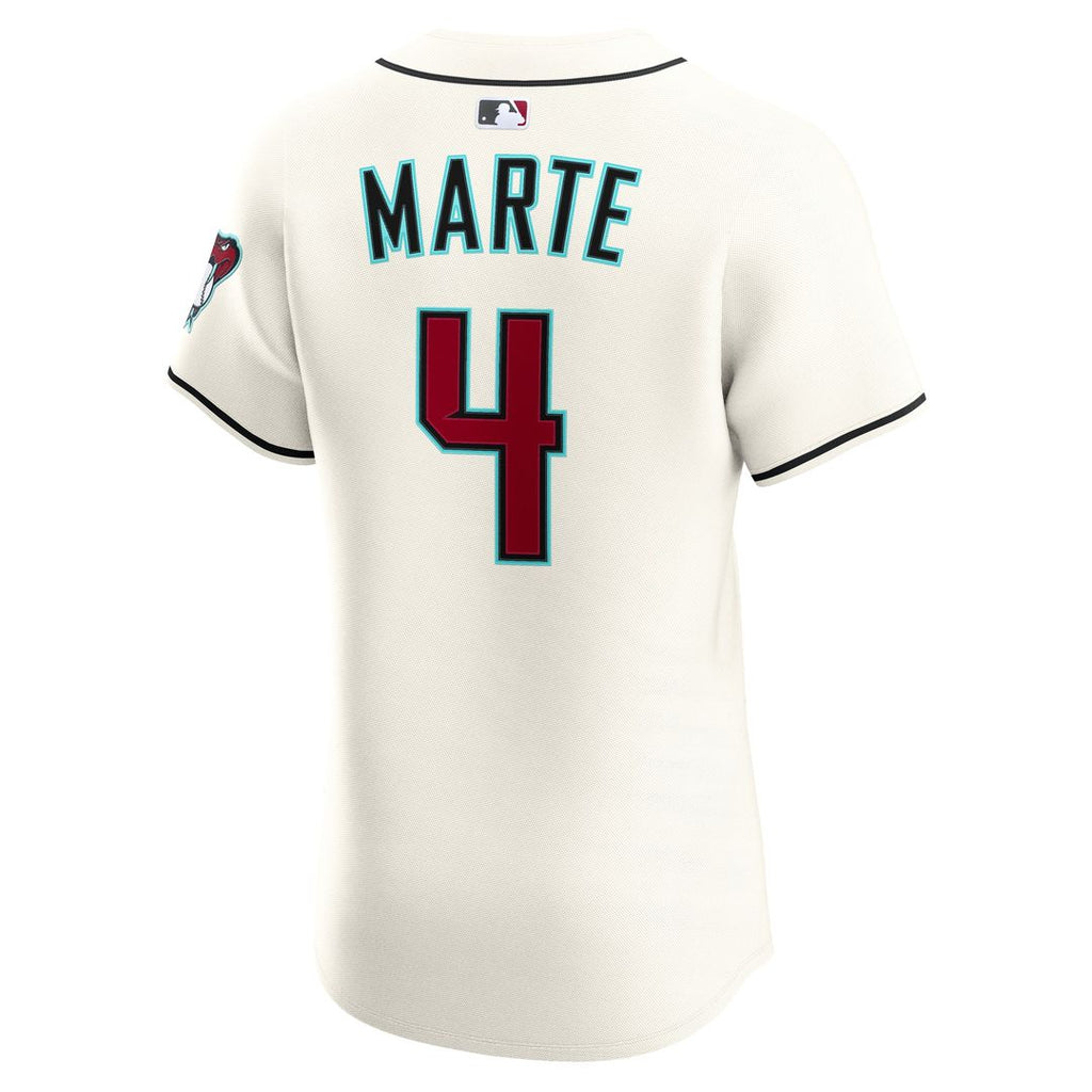 Arizona Diamondbacks Ketel Marte Home Elite Jersey - Cream
