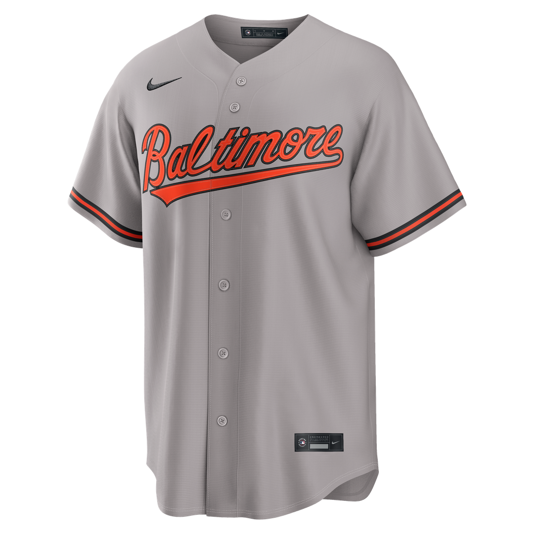 Baltimore Orioles Gunnar Henderson Road Replica Jersey - Gray