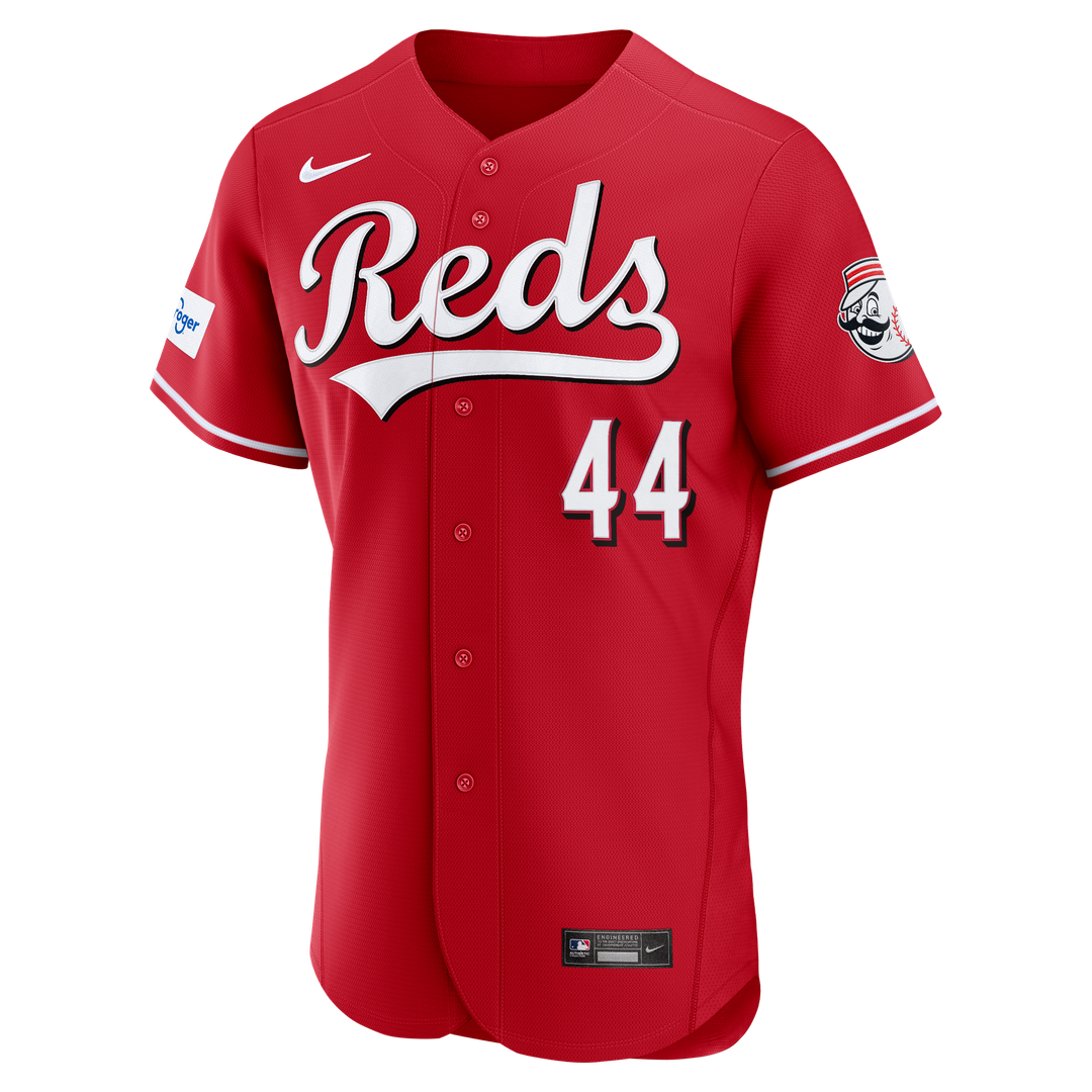 Cincinnati Reds Elly De La Cruz Home Authentic Sponsor Patch Jersey - White