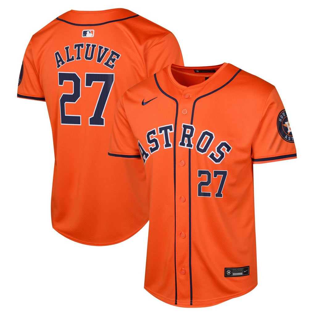 Houston Astros Jose Altuve Youth Alternate Limited Jersey - Orange