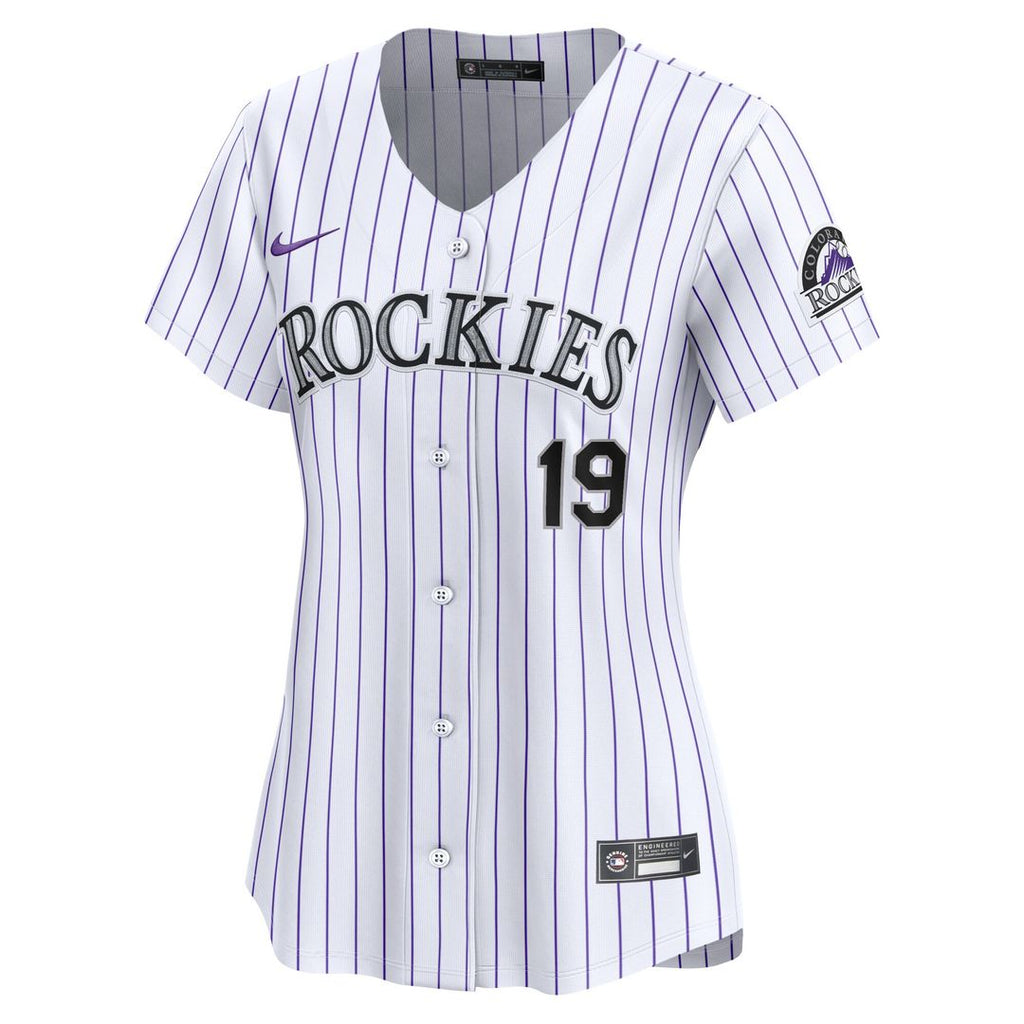 Colorado Rockies Charlie Blackmon Women's Home Limited Jersey - White