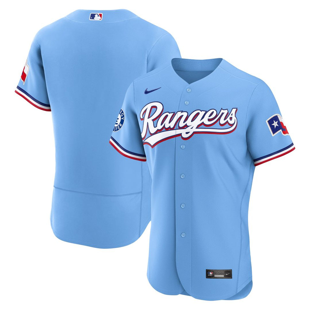 Texas Rangers Alternate Authentic Jersey - Light Blue