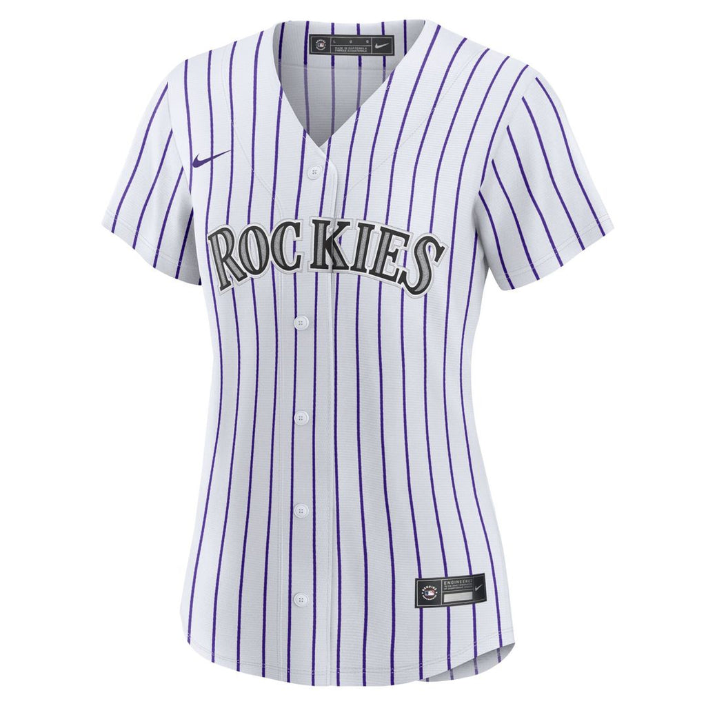 Colorado Rockies Kris Bryant Women's Replica Jersey - White/Purple