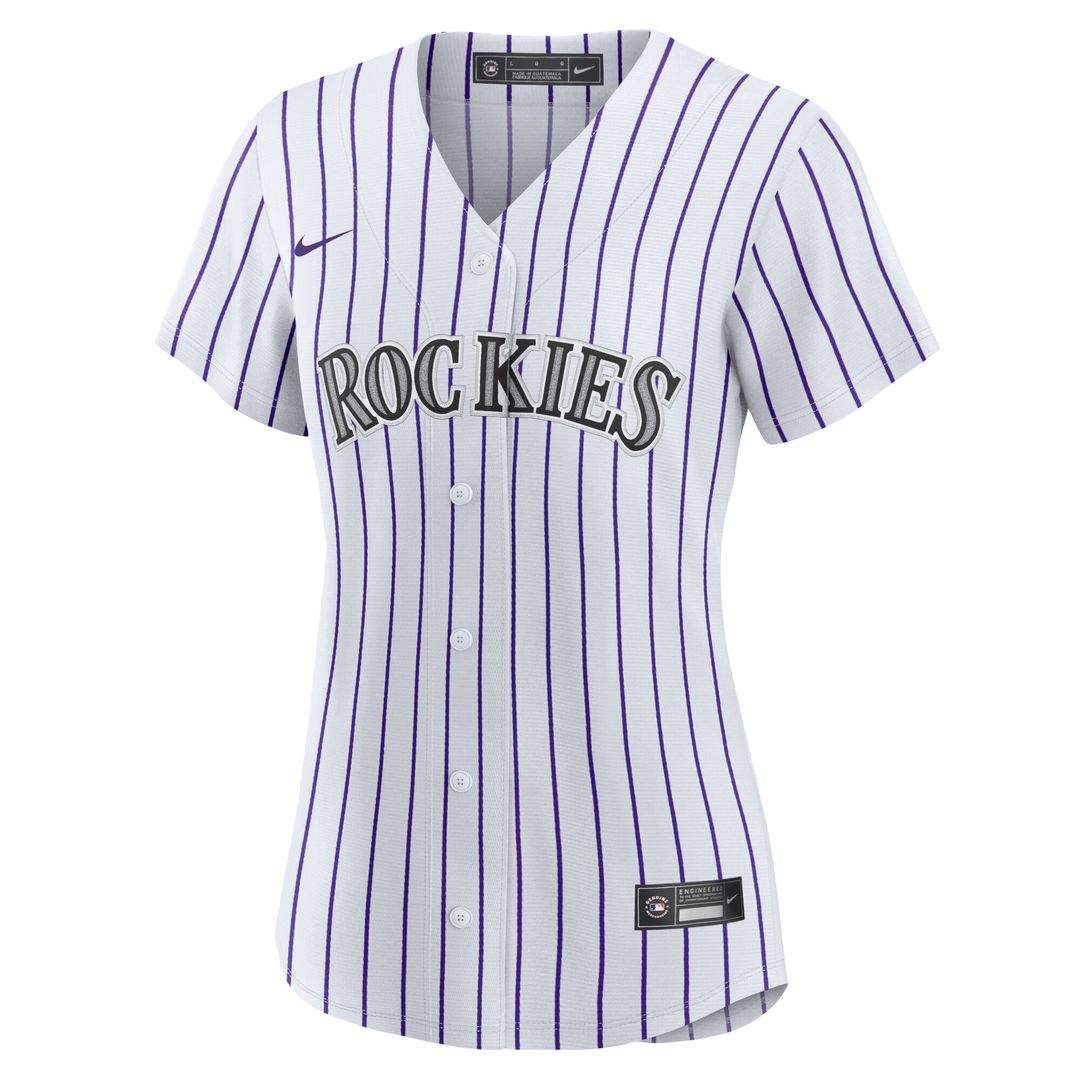 Colorado Rockies Kris Bryant Women's Replica Jersey - White/Purple