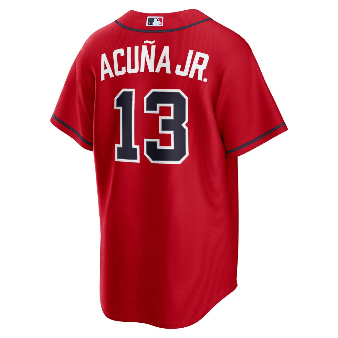 Atlanta Braves Ronald Acuña Jr. Road Replica Jersey - Gray
