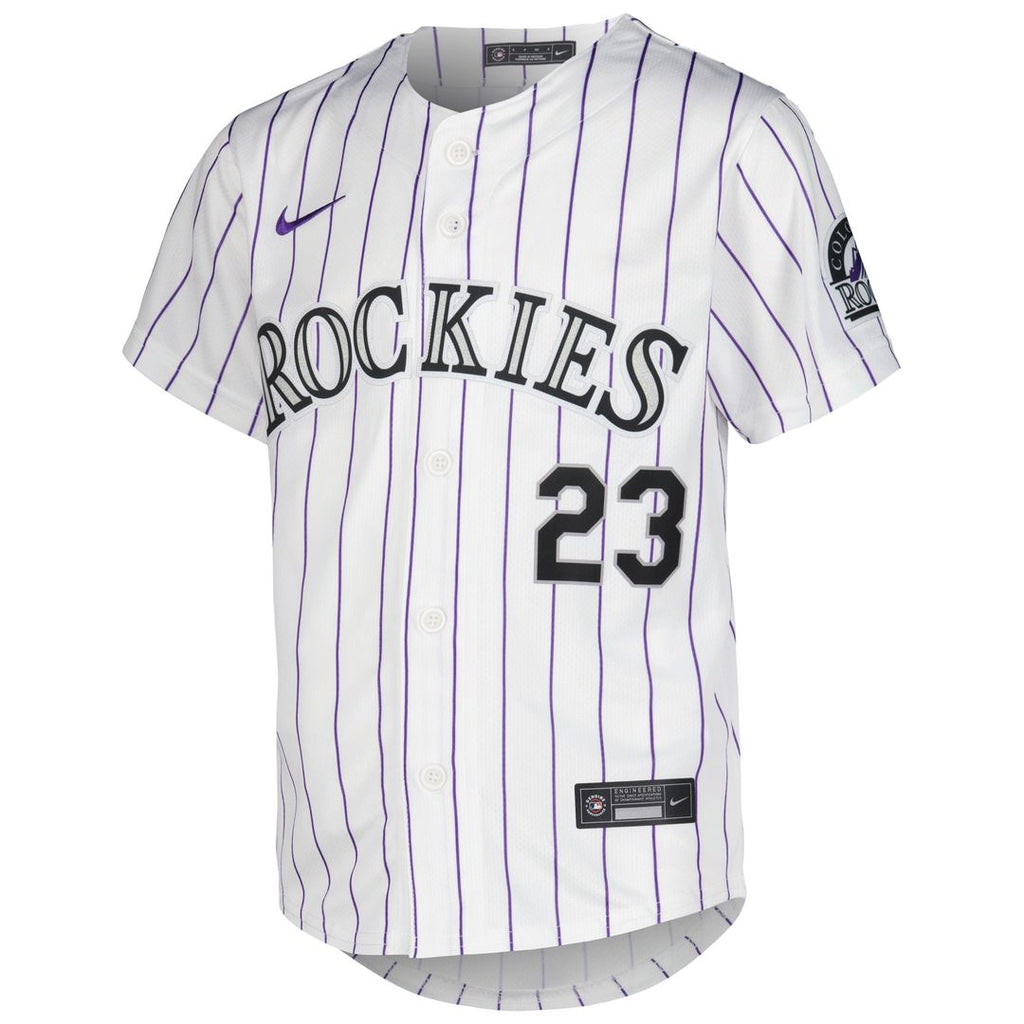 Colorado Rockies Kris Bryant Youth Alternate Limited Jersey - Purple