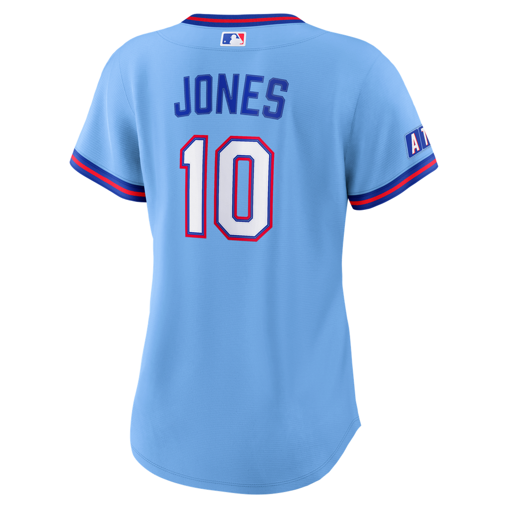 Atlanta Braves Chipper Jones Women's 2026 City Connect Stadium Jersey - Powder Blue