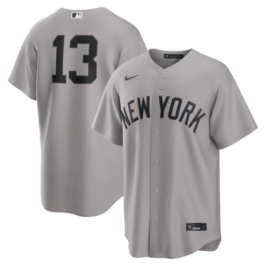 New York Yankees Jazz Chisholm Jr. Road Replica Jersey - Gray