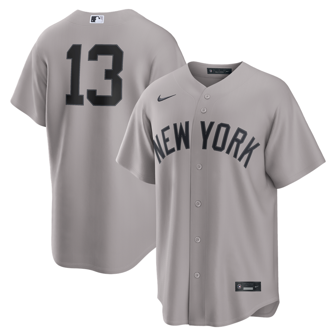 New York Yankees Jazz Chisholm Jr. Road Replica Jersey - Gray