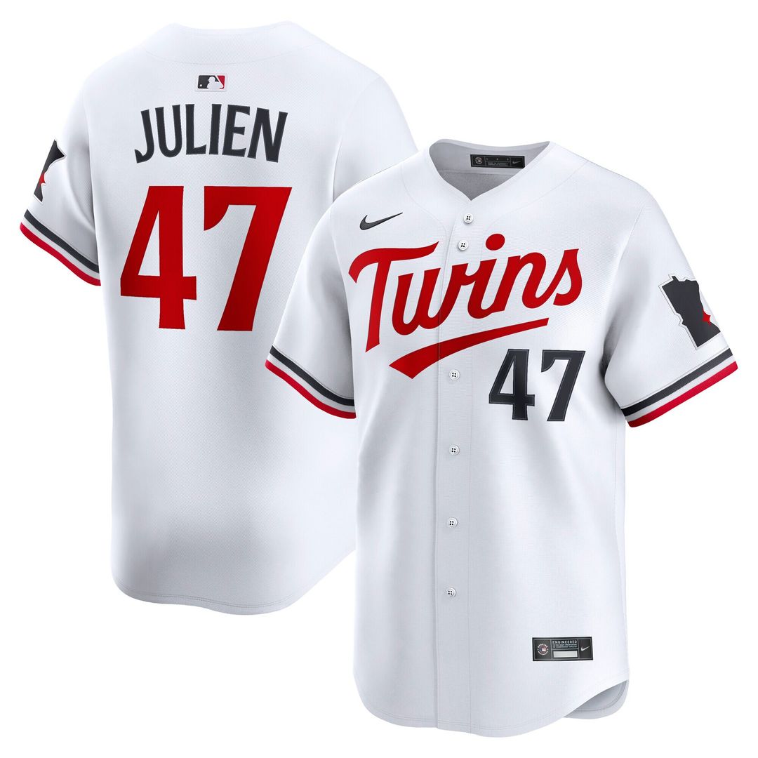 Minnesota Twins Edouard Julien Home Limited Jersey - White