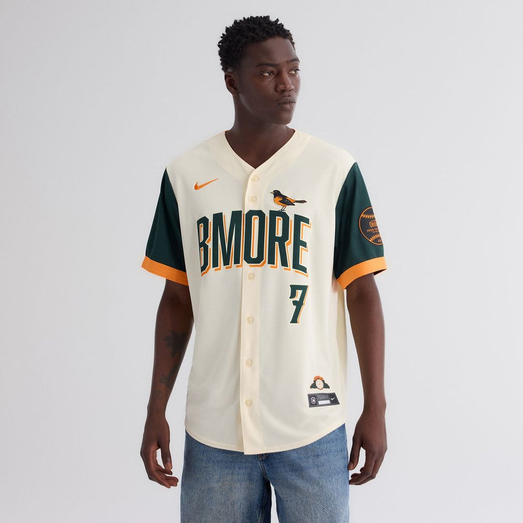 Baltimore Orioles Jackson Holliday 2026 City Connect Stadium Jersey - Cream
