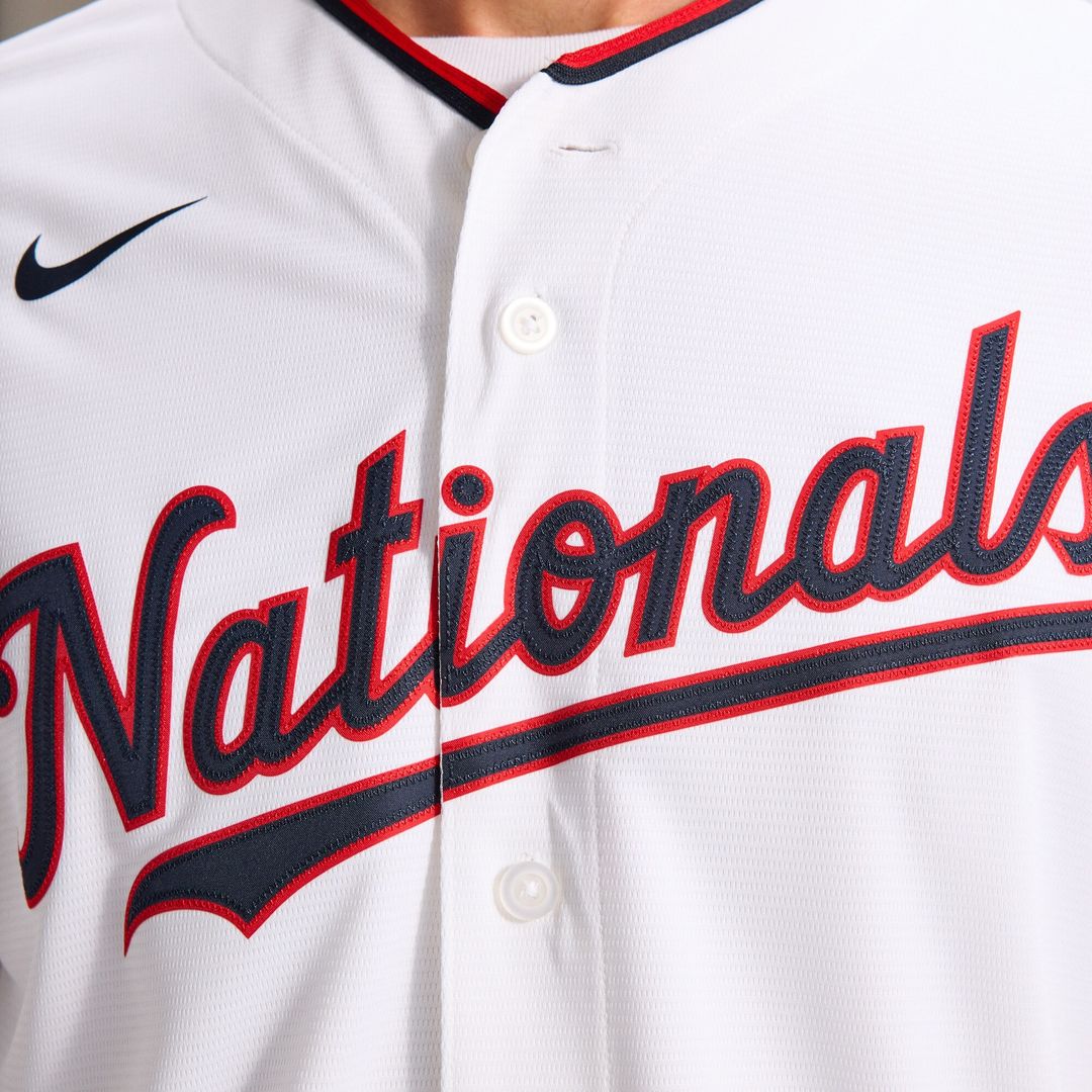 Washington Nationals CJ Abrams Home Replica Jersey - White