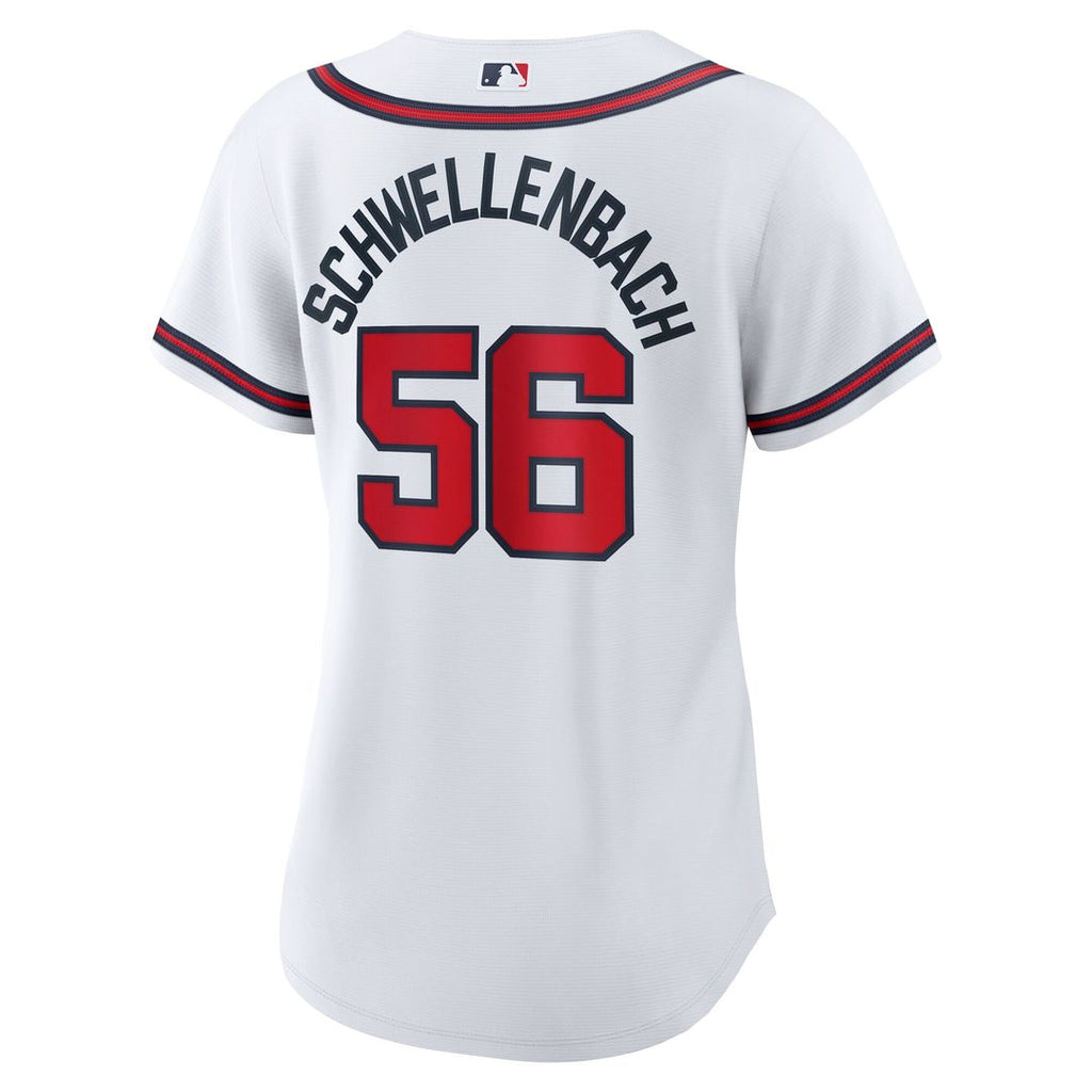Atlanta Braves Spencer Schwellenbach Women's Home Replica Jersey - White