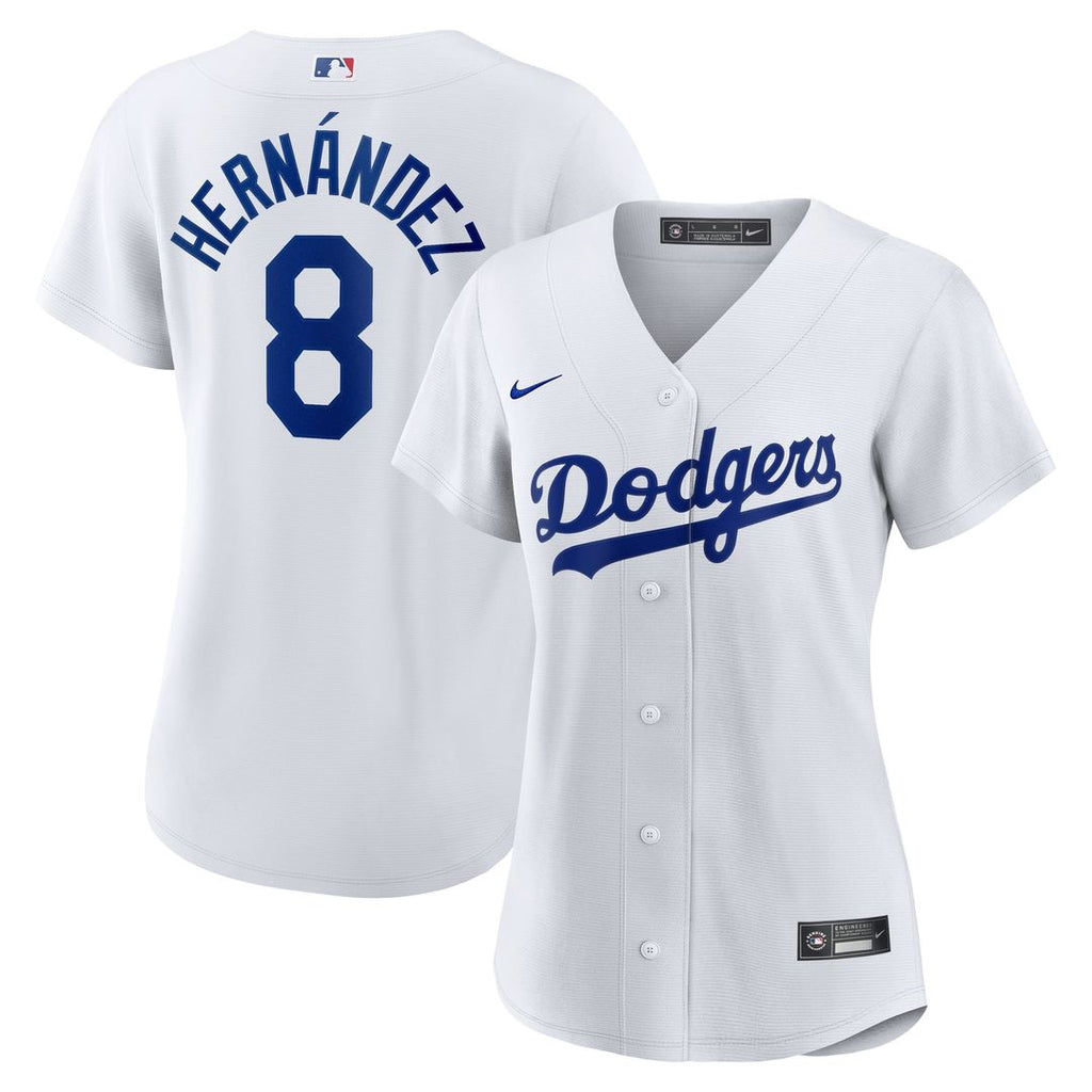 Los Angeles Dodgers Enrique Hernández Women's Home Replica Jersey - White