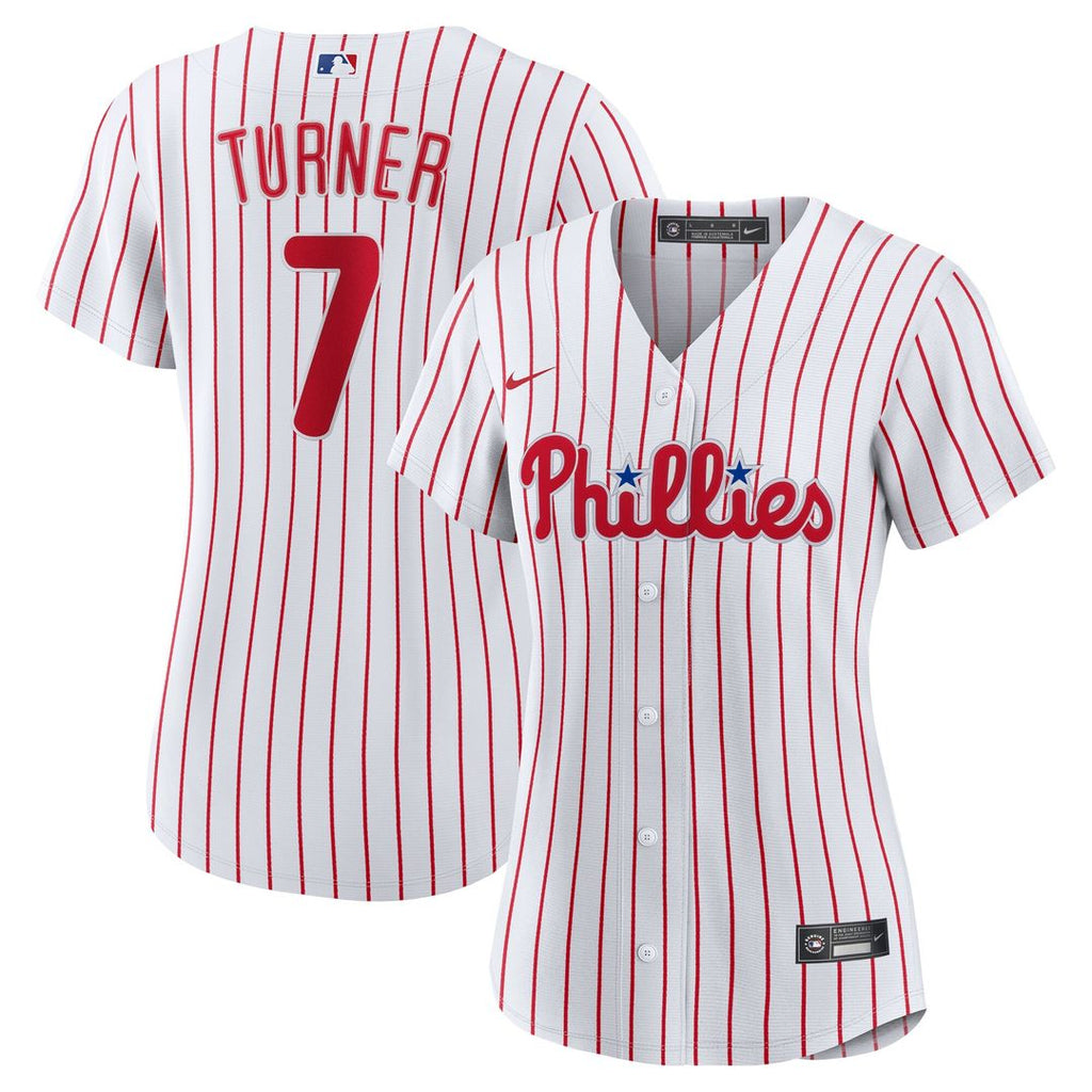 Philadelphia Phillies Trea Turner Women's Home Replica Jersey - White
