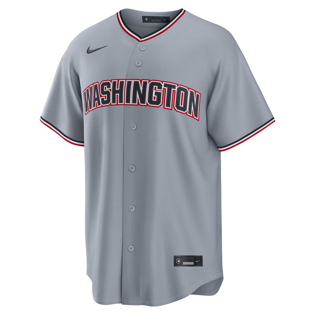 Washington Nationals James Wood Road Replica Jersey - Gray