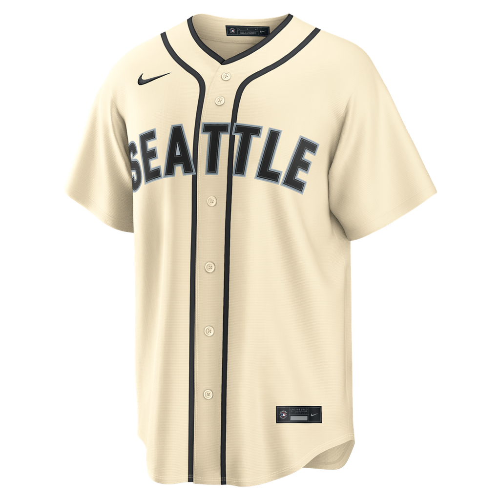 Seattle Mariners Cal Raleigh Alternate Replica Jersey - Cream