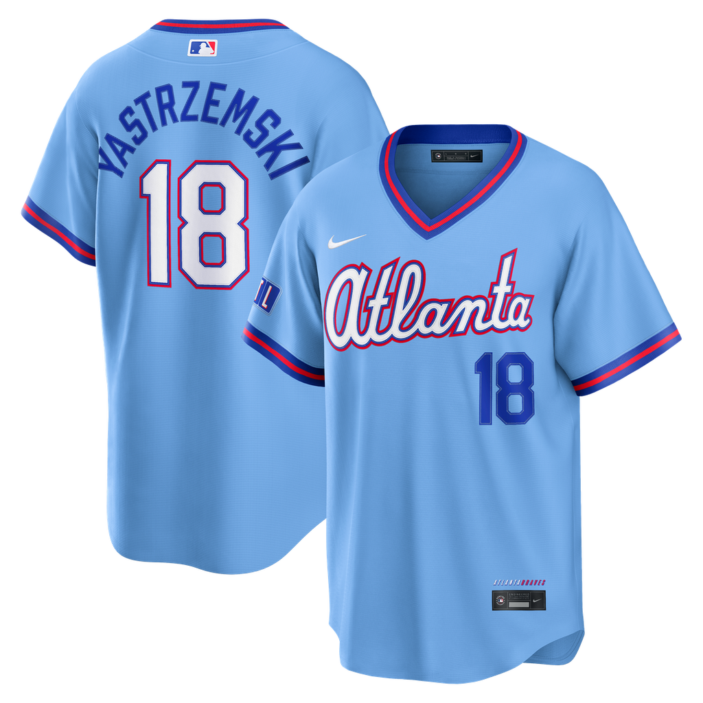 Atlanta Braves Mike Yastrzemski 2026 City Connect Stadium Jersey - Powder Blue