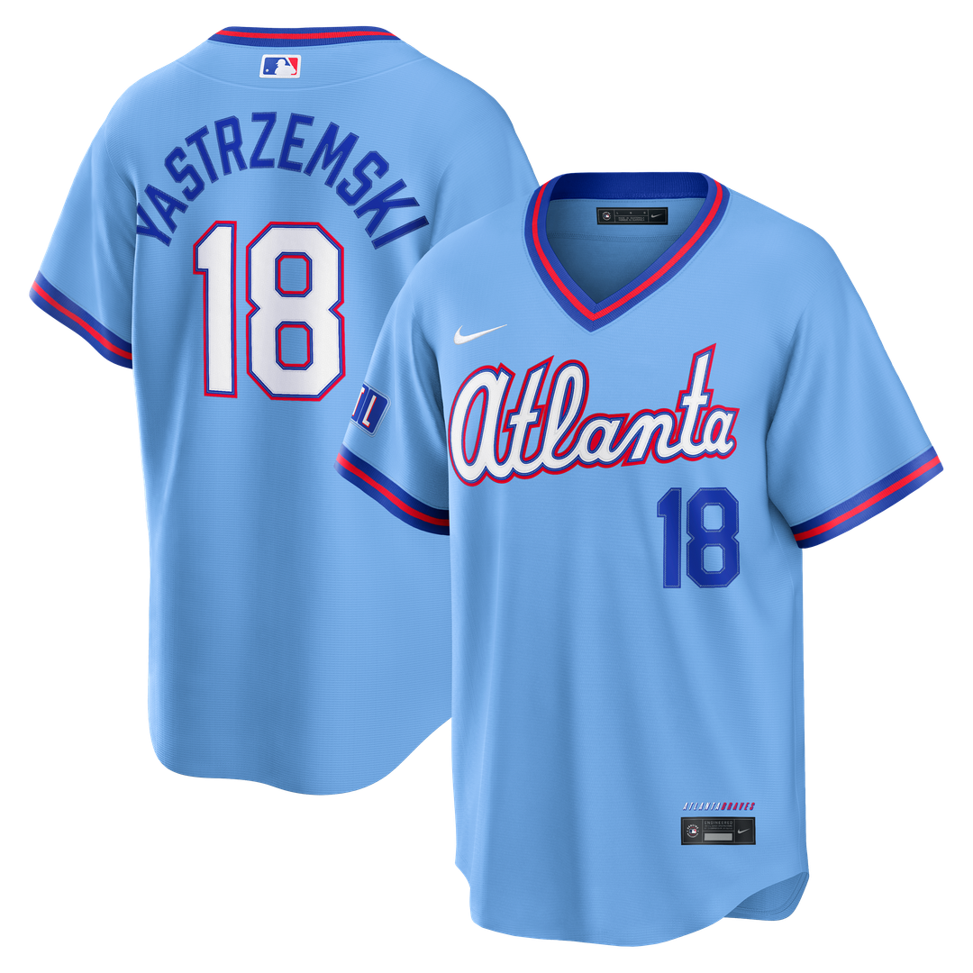 Atlanta Braves Mike Yastrzemski 2026 City Connect Stadium Jersey - Powder Blue