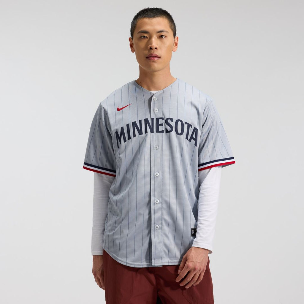 Minnesota Twins Road Replica Team Jersey - Gray