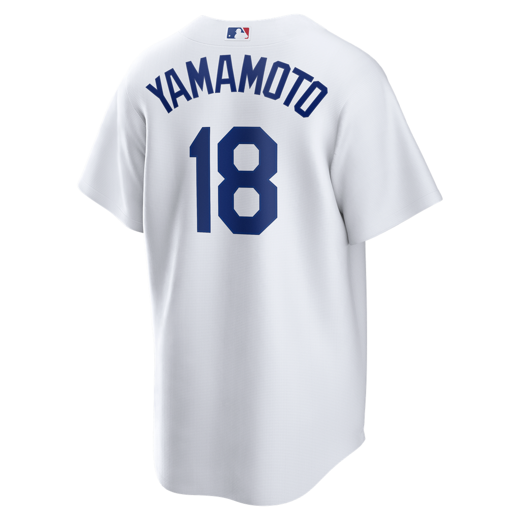 Los Angeles Dodgers Yoshinobu Yamamoto Home Replica Jersey - White