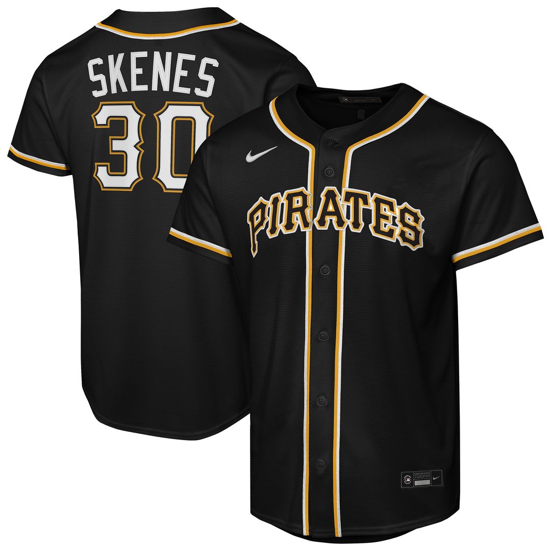 Pittsburgh Pirates Paul Skenes Youth Fashion Replica Jersey - Black