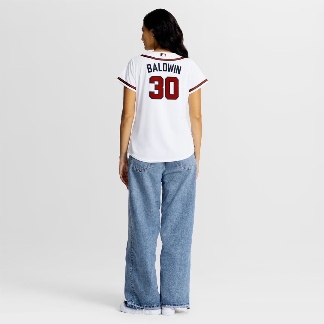 Atlanta Braves Drake Baldwin Women's Home Replica Jersey - White