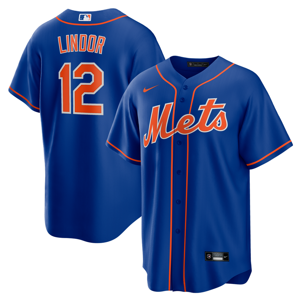 New York Mets Francisco Lindor Alternate Replica Jersey - Royal