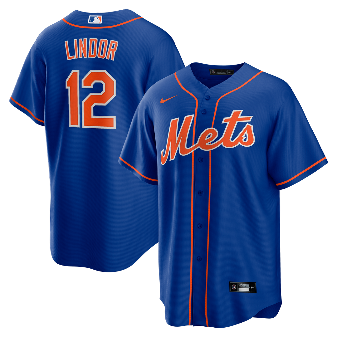 New York Mets Francisco Lindor Alternate Replica Jersey - Royal
