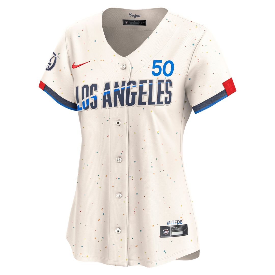 Los Angeles Dodgers Mookie Betts Women's City Connect Limited Jersey - Cream