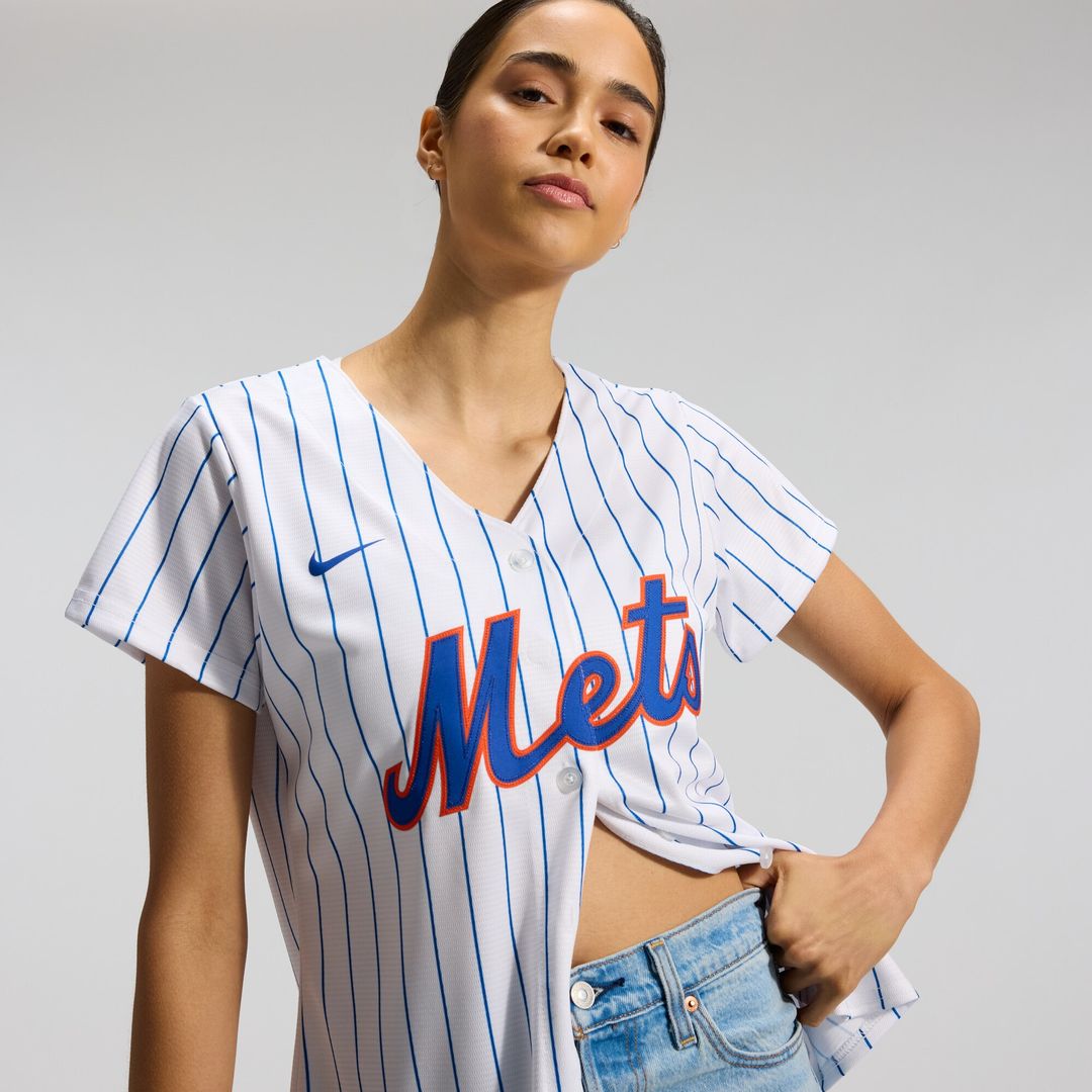 New York Mets Women's Home Replica Team Jersey - White