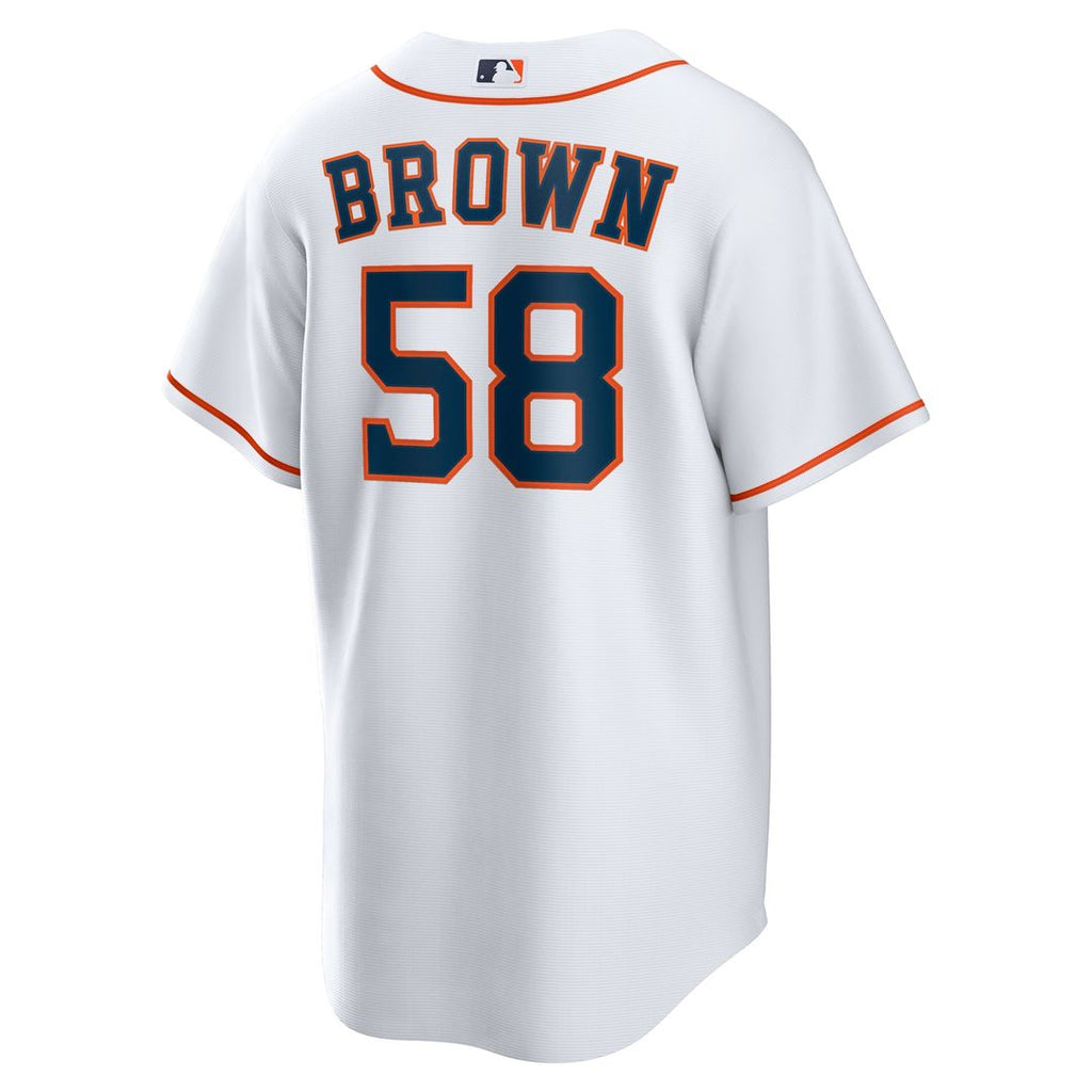 Houston Astros Hunter Brown Home Replica Jersey - White