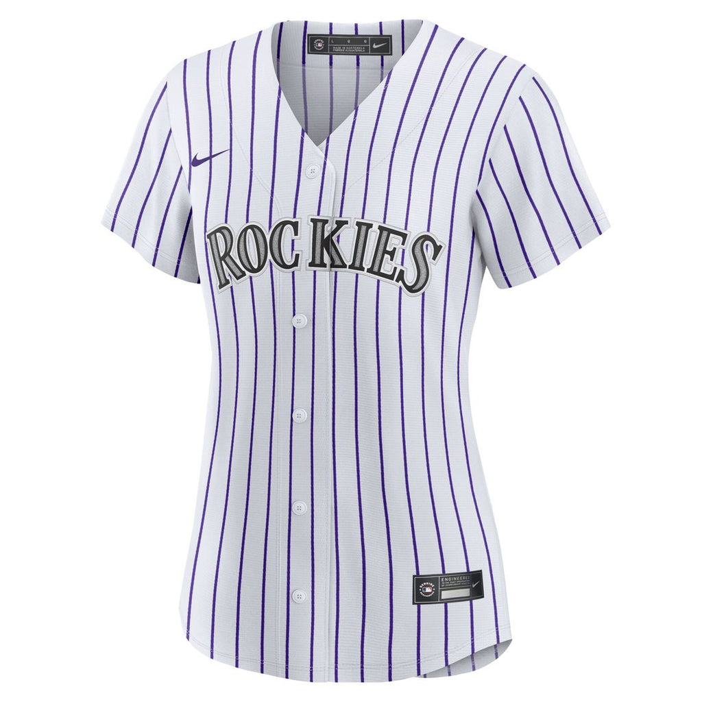 Colorado Rockies Mickey Moniak Women's Home Replica Jersey - White