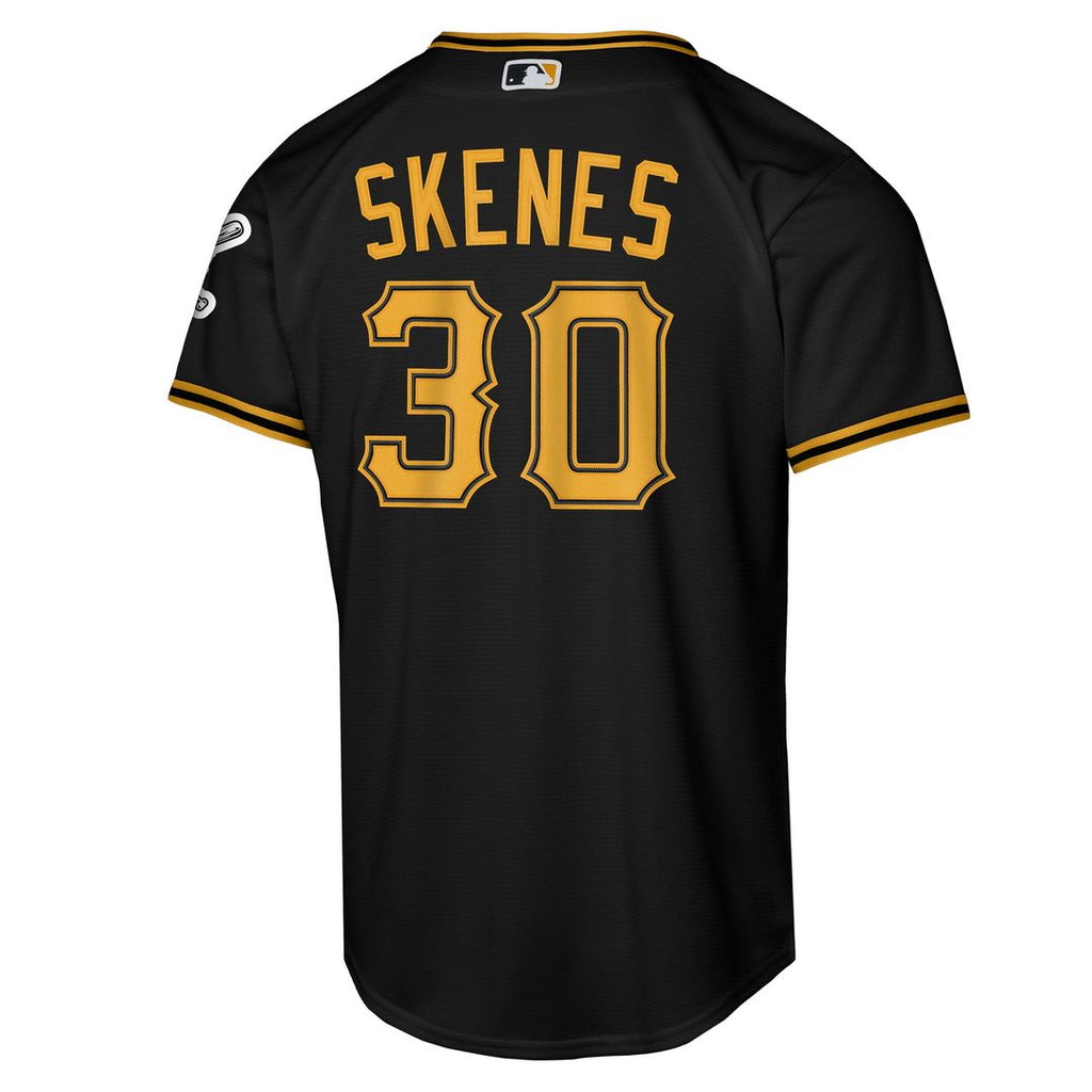 Pittsburgh Pirates Paul Skenes Youth Alternate Stadium Jersey - Black