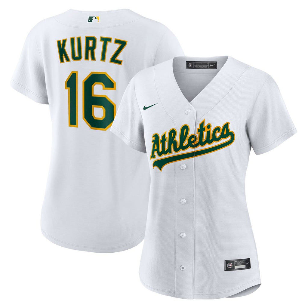 Athletics Nick Kurtz Women's Home Replica Jersey - White